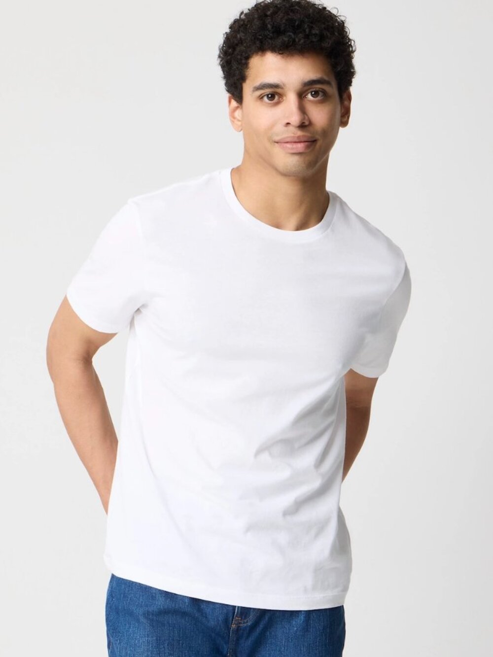 J Crew Cotton washed jersey tee shirt Medium White NWT